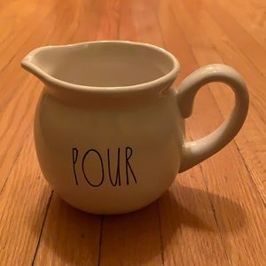 New OG 2018 Rae Dunn POUR Ceramic Creamer